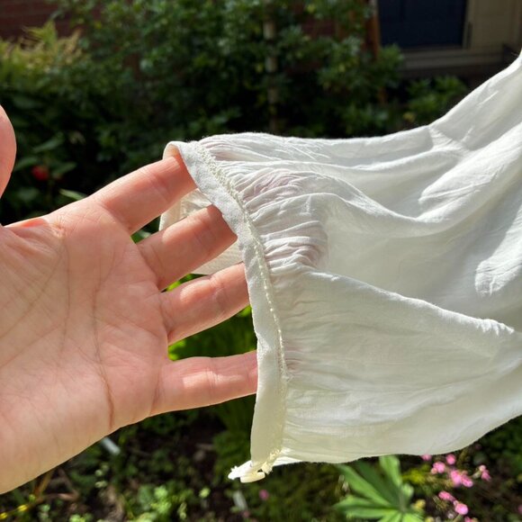 Off white Wilfred blouse with lace detailing. - Picture 3 of 6